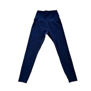 High-Waisted Navy Blue Leggings